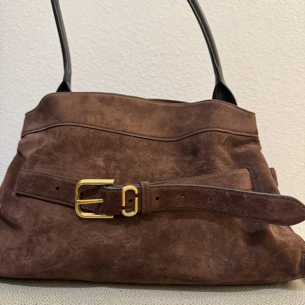 Marc Jacobs Satchel Shoulder bag ‘Dakota’ - Suede Dark Brown - Picture 7 of 16